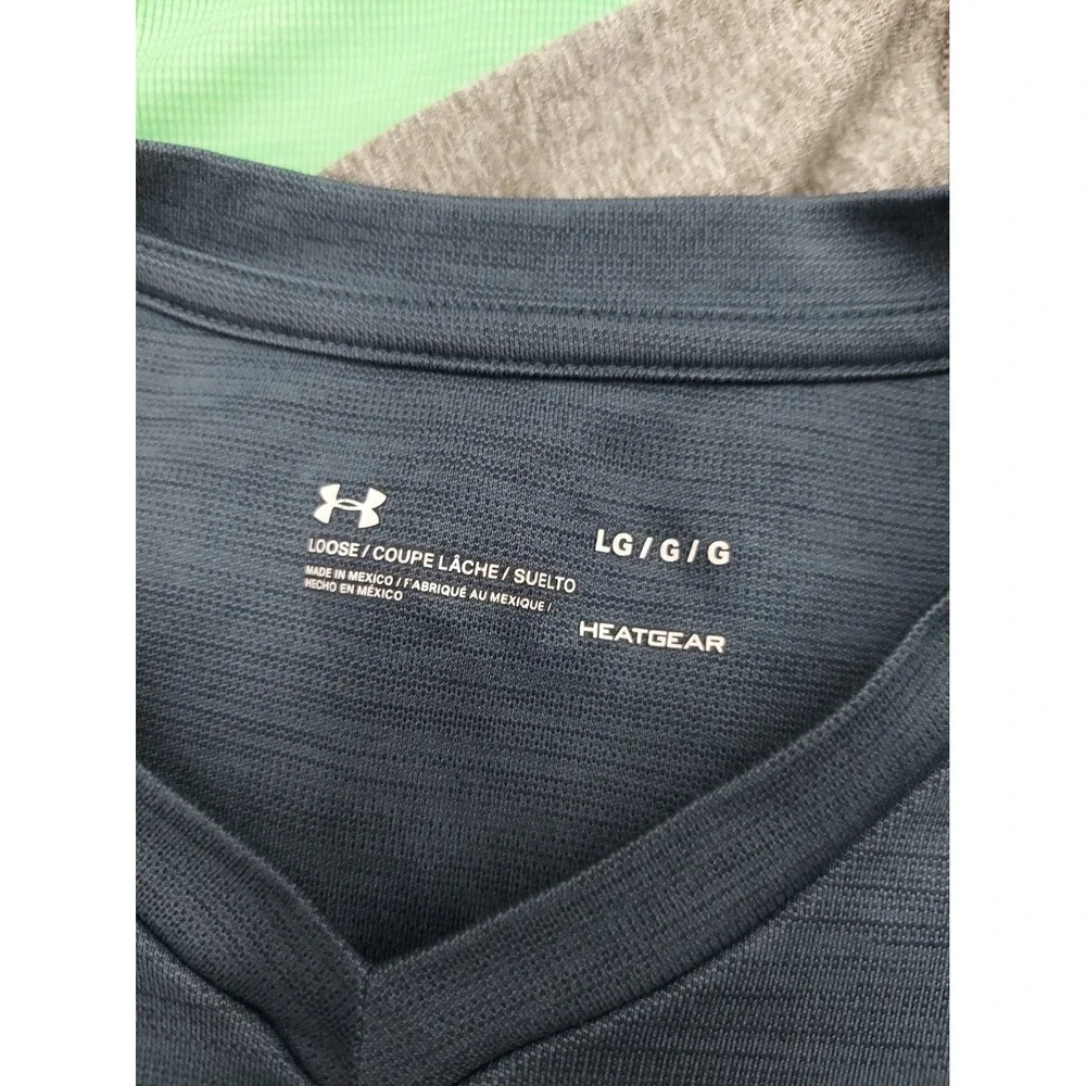 Lot 4 NIKE UNDER ARMOUR Shirt Mens Large Perfomance Logo Short Sleeve Athletic